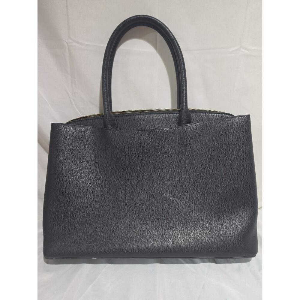 A New Day Purse/Handbag/Laptop Bag Black Stiff Handles
